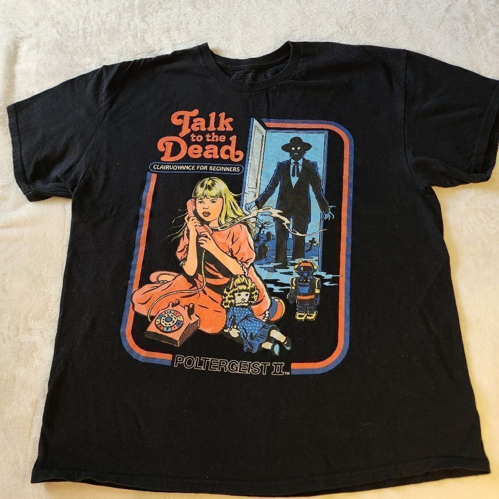 Poltergeist By Goodie Two Sleeves Black Tshirt With Graphics Talk To The Dead